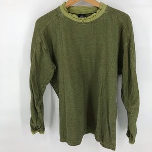 prAna long sleeved cotton fleecey lined shirt